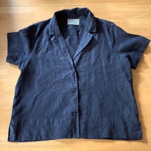 Everlane Linen Short-Sleeve Notch Shirt Women’s Small/2